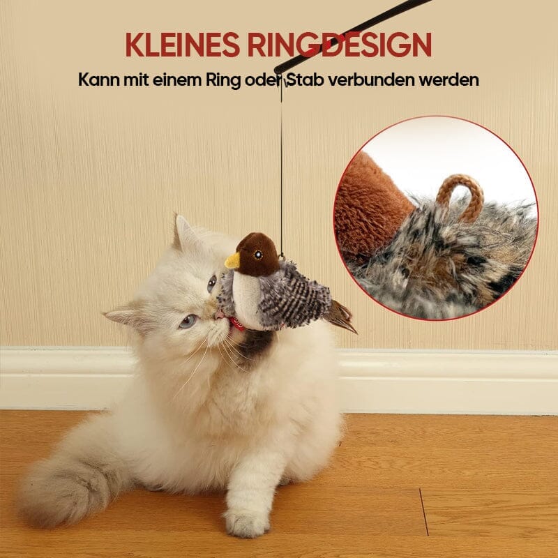 【Bis zu 60% Rabatt】Katzenspielzeug - Simulierter zwitschernder Vogel