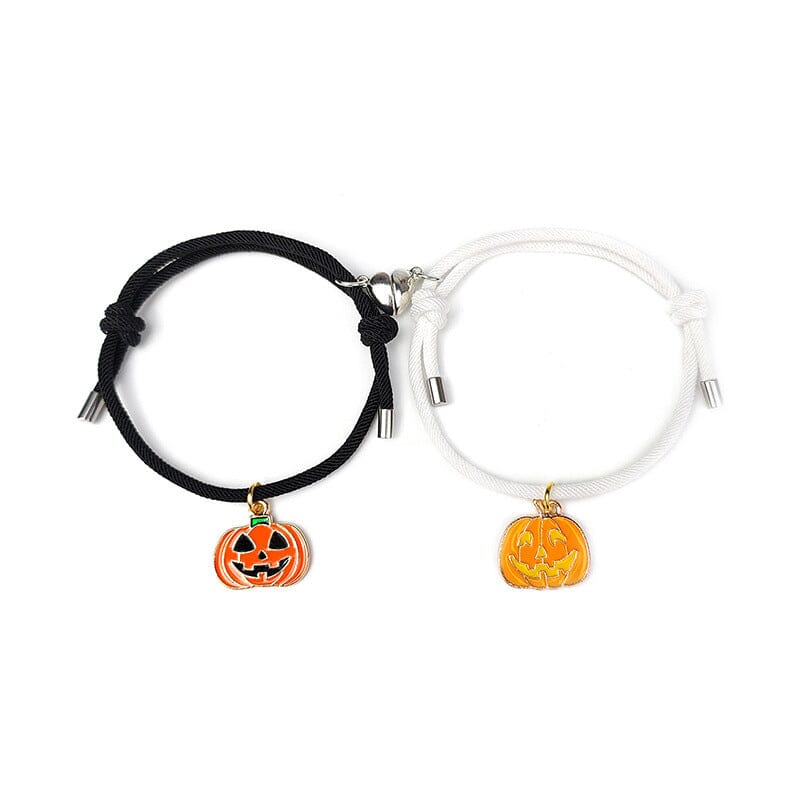 Süßes Halloween Herz Magnetpaar passendes Armband