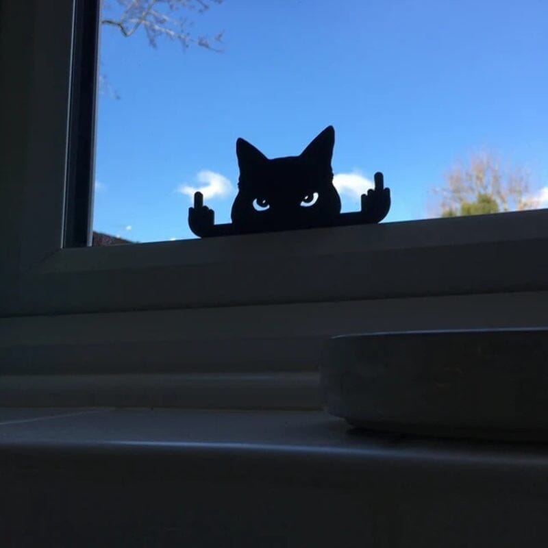 Vorverkauf>>Schwarze Peeping Cat Ornament