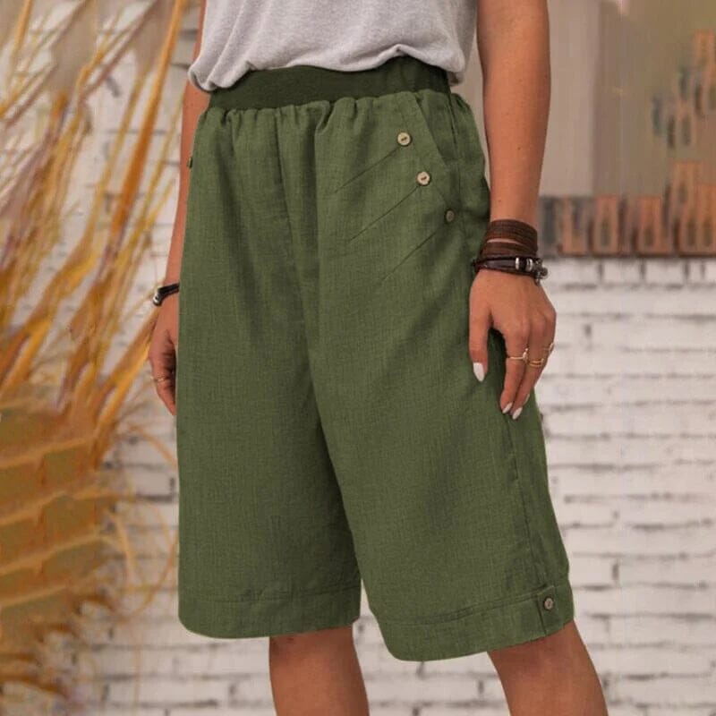 Lässige Sommer-Taschenshorts für Damen