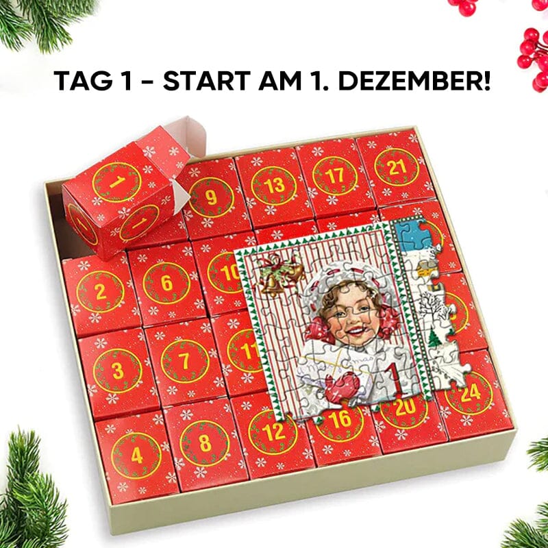 Weihnachts-Adventskalender-Puzzle 1000teilig