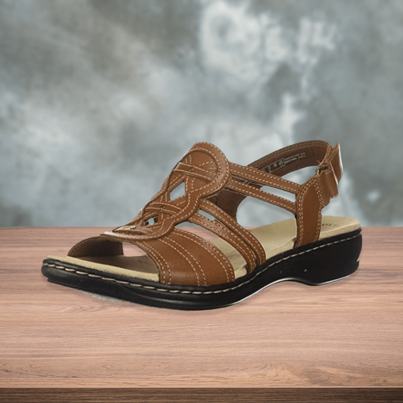 Orthetische flache Damensandalen