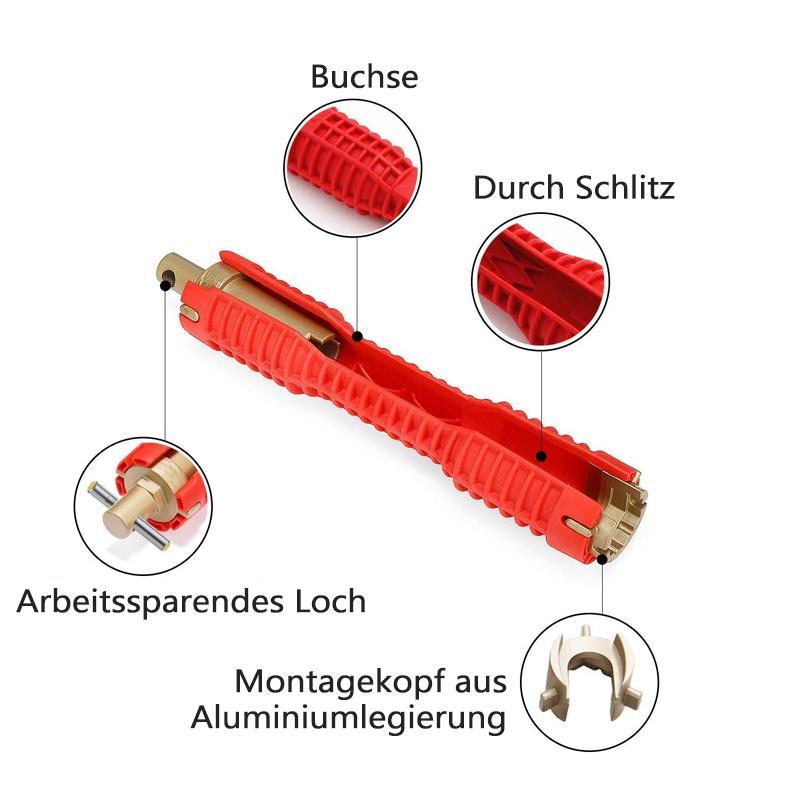 Werkzeuge für den Austausch von Wasserhähnen