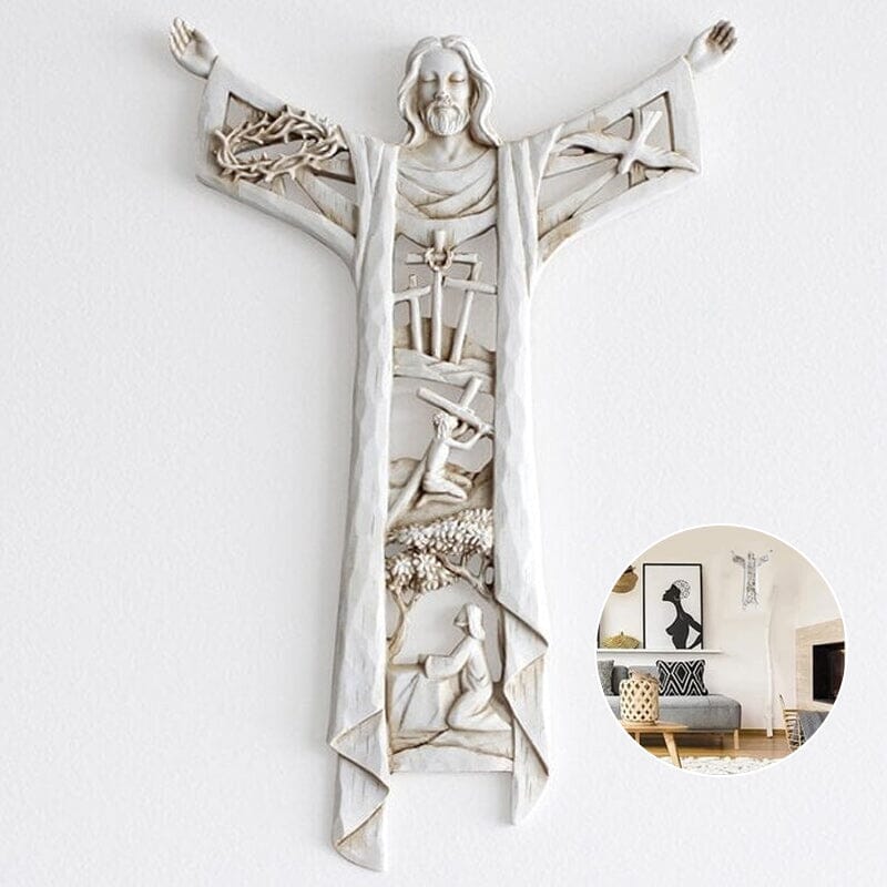 Auferstandener Christus Wandkreuz Jesusfiguren