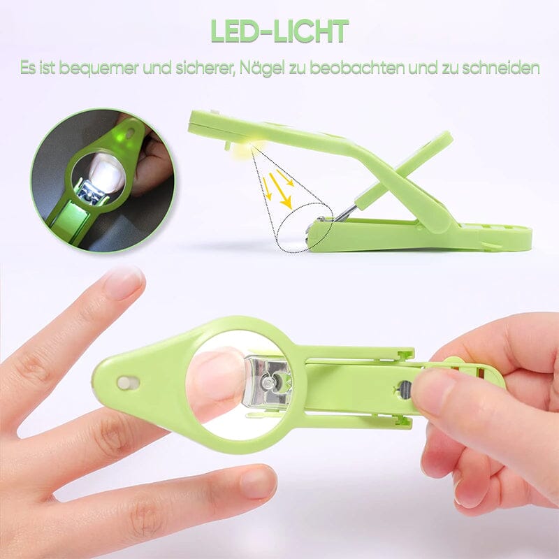 Professionelle Nagelschere mit LED-Lampe