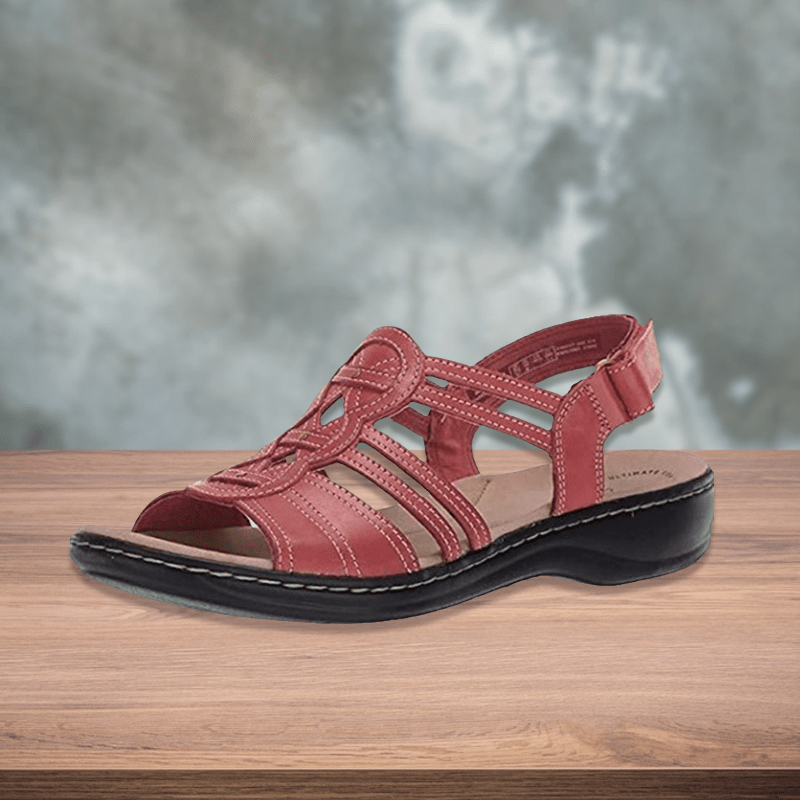 Orthetische flache Damensandalen