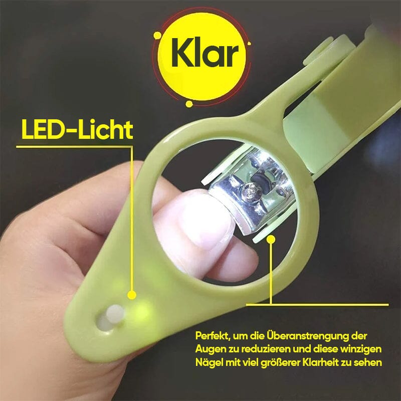 Professionelle Nagelschere mit LED-Lampe