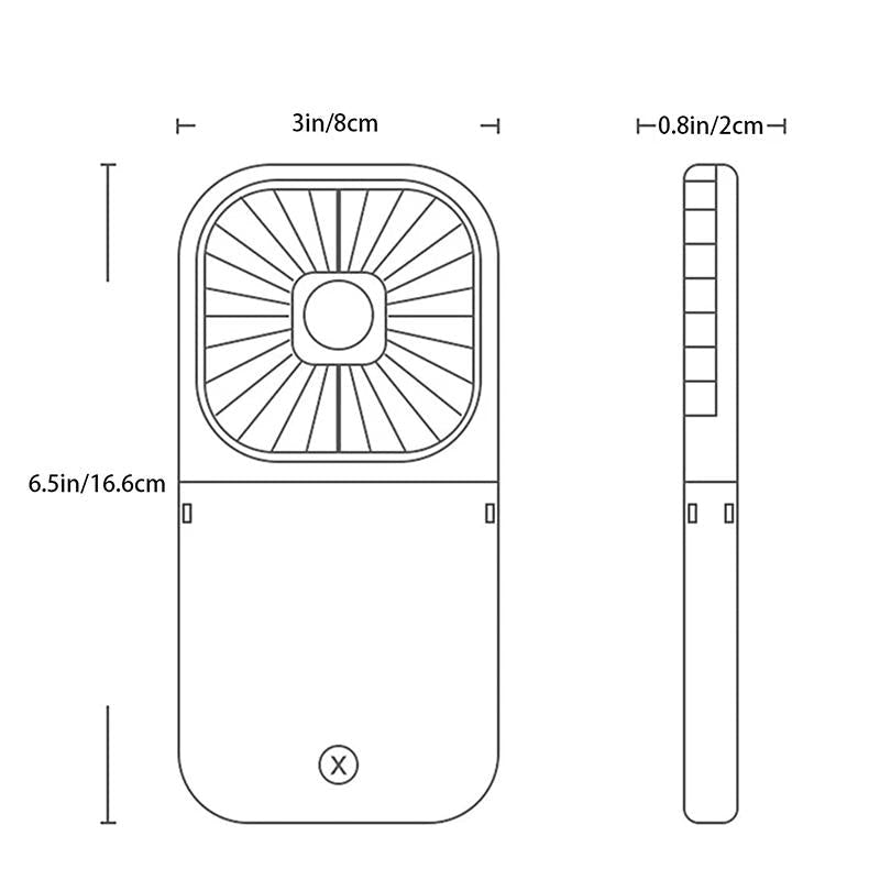 Multifunktionale tragbare Mini-Ventilatoren